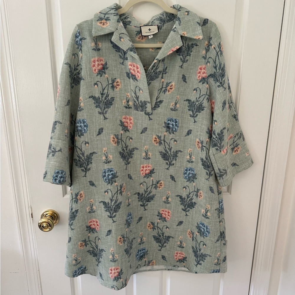 Tuckernuck Jardin Floral Amelia Dress Size Large